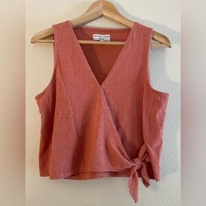 Madewell Texture & Thread Wrap Tank